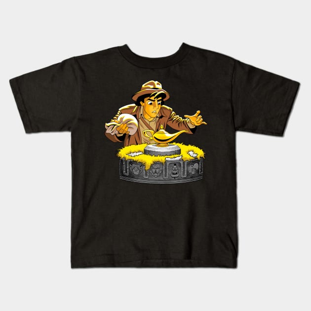 Raiders of the lost lamp Kids T-Shirt by CoinboxTees